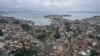 Vue aérienne de Bukavu, la capitale du Sud-Kivu.