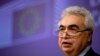 FILE - Fatih Birol, Executive Director of the International Energy Agency, attends a news conference in Brussels, Belgium, Dec. 12, 2022.