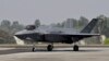 A US Air Force F-35 fighter jet taxis during the Aero India 2023 air show at Yelahanka air base in Bengaluru, India, Feb. 13, 2023.