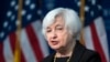 Menteri Keuangan AS Janet Yellen berbicara di Johns Hopkins University School of Advanced International Studies di Washington, D.C., pada 20 April 2023. (Foto: AP/Manuel Balce Ceneta)