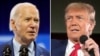 Kompilasi foto Presiden AS Joe Biden dan kandidat calon presiden AS Donald Trump. (Foto: AP) 