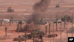 FILE - Emirati forces are seen during exercises at a military base in al-Hamra, United Arab Emirates, March 23, 2020. The UAE on Sunday said it dispatched some military hardware to Chad, which neighbors restive Niger.