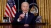 Presiden Joe Biden menyampaikan pidato bangsa tentang pendekatannya terhadap konflik antara Israel dan Hamas, dari Ruang Oval Gedung Putih di Washington, AS 19 Oktober 2023. (Foto: REUTERS/Jonathan Ernst)