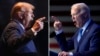 Photos taken in Columbia, S.C. show former President Donald Trump, left, on Feb. 24, 2024, and President Joe Biden on Jan. 27, 2024. 