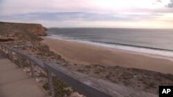 This image made from video shows Ethel Beach, South Australia, Dec. 29, 2023. 