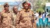 Pemimpin de facto Sudan Jenderal Abdel Fattah al-Burhan (depan) 