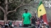 Le chef de l'opposition, Ousmane Sonko, assiste à un meeting à Ziguinchor, le 24 mai 2023.
