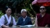Members of Tibetan Parliament-in-Exile addressing press conference in Srinagar. (Wasim Nabi for VOA) 