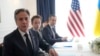 U.S. Secretary of State Antony Blinken attends a bilateral meeting with Ukraine Foreign Minister Dmytro Kuleba on the sidelines of the G7 foreign ministers meeting on Capri Island, Italy, April 18, 2024.