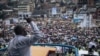Le médecin et candidat à la présidentielle Denis Mukwege lors d'un rassemblement électoral à Bukavu, dans l'est de la RDC, le 25 novembre 2023.