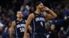 Jalen Suggs (4) et Cole Anthony (50) d'Orlando célèbrent un panier contre les Washington Wizards, USA, le 30 novembre 2023.