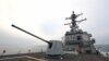 美国海军阿利·伯克级导弹驱逐舰约翰·菲恩(USS John Finn)当地时间2024年3月5日航经台湾海峡。（取自美国第七舰队X帐号)