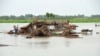 পাকিস্তানের বেলুচিস্তান প্রদেশের জাফরাবাদ জেলায় বন্যার পানিতে তাদের কুঁড়েঘর ধ্বংস হওয়ার পরে গ্রামবাসীরা তাদের জিনিসপত্রের সন্ধান করছে। ২২ আগস্ট, ২০২২।