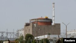 Pembangkit listrik tenaga nuklir Ukraina di kota Enerhodar, wilayah Zaporizhzhia. 