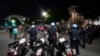 Washington Metropolitan Police form a line outside the Supreme Court, May 3, 2022, in Washington, after a draft opinion circulated among Supreme Court justices suggests that a majority supported overturning the 1973 decision that legalized abortion nationwide.