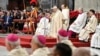 Pope Francis leads the Mass to mark the World Day of Peace in St. Peter's Basilica at the Vatican, Jan. 1, 2023. (Vatican Media/­Handout via Reuters) 