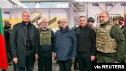 Litva, Latviya, Estoniya va Polsha prezidentlari Ukrainaga bordi