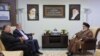 Pemimpin Hizbullah Lebanon Sayyed Hassan Nasrallah, Sekjen Jihad Ziyad al-Nakhalah dan wakil pemimpin Hamas, Sheikh Saleh al-Arouri di lokasi yang tidak diketahui identitasnya dalam gambar selebaran yang dirilis 25 Oktober 2023. (Kantor Media/Handout Hizbullah via REUTERS)