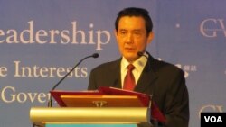 台湾总统 马英九(美国之音 张永泰拍摄)