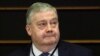 FILE - Belgian lawmaker Marc Tarabella looks on before members of the European Parliament vote on lifting immunity for him and Italian lawmaker Andrea Cozzolino, in Brussels, Belgium, Feb. 2, 2023.