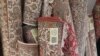 GI label for hand-knotted Kashmiri carpets applied by IICT Srinagar in Kashmir. (Bilal Hussain/VOA)