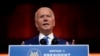 Presiden terpilih Joe Biden berbicara di Queen theater, Wilmington, Delaware hari Rabu (25/11). 