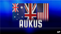 Bendera Australia, Inggris dan AS dalam sebuah ilustrasi. Dua mata-mata China diduga memberikan uang tunai kepada seorang pengusaha Australia yang memiliki jaringan kontak yang luas sebagai imbalan atas laporan tulisan tangan tentang penambangan lithium dan pakta keamanan AUKUS. 