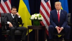 Predsednici Ukrajine i SAD Volodimir Zelenski i Donald Tramp na sastanku na marginama zasedanja Generalne skupštine Ujedinjenih nacija, septembar 2019.