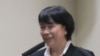 台湾文化部长龙应台(美国之音 张佩芝拍摄)