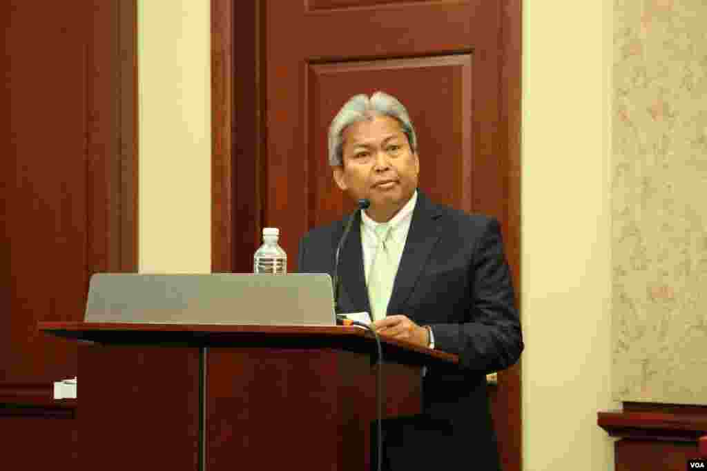Budi Bowoleksono, Indonesia&#39;s Ambassador, during 40th Anniversary Cebration of the US-ASEAN Partnership at Capitol Visitor Center on Tuesday May 16, 2017. (Seourn Vathana/VOA Khmer)
