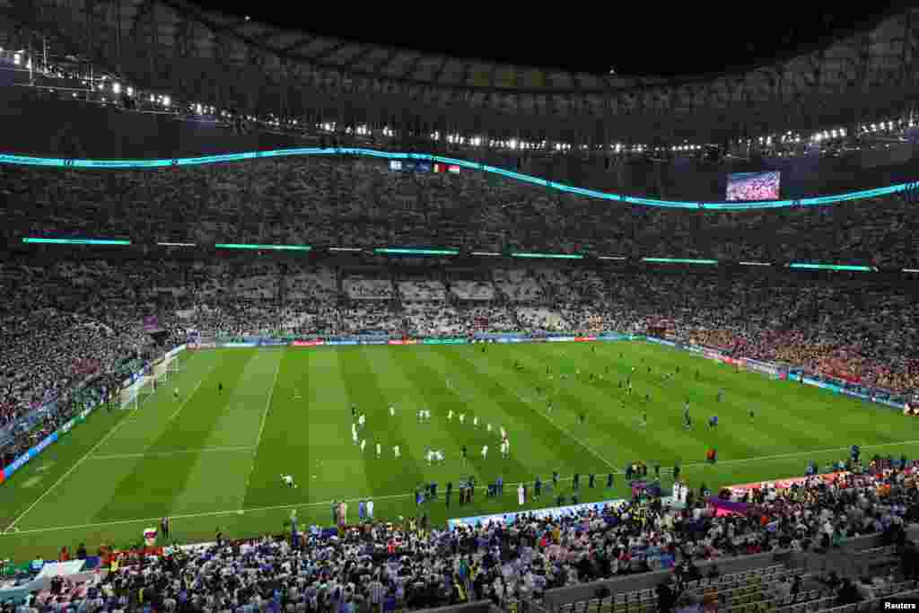 Match ya 1/2 finale ya Mondial Qatar 2022 na stade Lusail, Doha, 13 décembre 2022.&nbsp;REUTERS/Paul Childs