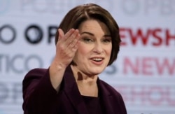 Senator Eymi Klobuchar beshinchi o'rinda bo'lsa-da, hamon poygada