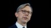 FILE - In this Nov. 29, 2018 file photo, Brian Hook, U.S. special representative for Iran, speaks at the Iranian Materiel Display at Joint Base Anacostia-Bolling in Washington. An expiring United Nations weapons embargo on Iran must remain in place…