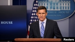 Penasihat Keamanan Nasional AS, Michael Flynn di Gedung Putih, Washington, 1 Februari 2017. (Foto: dok).