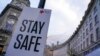 A sign on Regent Street, in London, Nov. 26, 2021.