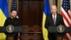 Conférence de presse commune des présidents ukainien et américain Volodymyr Zelensky et Joe Biden.