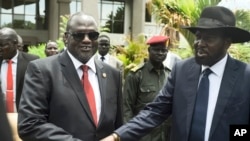 Matamakin shugaban kasa Machar da Shugaban kasa Kiir