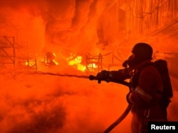 Aftermath of a Russian drone strike in Kharkiv