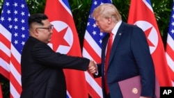 Shugaba Trump da shugaba Kim 