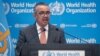 Direktur Jenderal WHO, Tedros Adhanom Ghebreyesus berbicara di Jenewa, Swiss