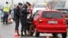 French police conduct a control at the French-German border in Strasbourg, France, to check vehicles and verify the identity of travelers as security increases after last Friday's deadly attacks in Paris, Nov. 20, 2015.