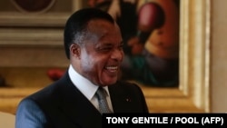Président Denis Sassou-N'Guesso na Vatican, Rome, 9 décembre 2013.