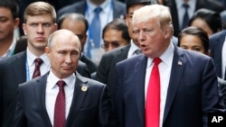 Shugaban Rasha Vladimir Putin da Shugaban Amurka Donald Trump