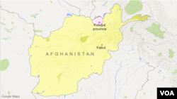 Letak provinsi Kunduz, Afghanistan.