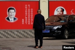 上海街头的习毛画像