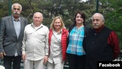 იური ლუჟკოვი და ელენა ბატურინა მცხეთის სალობიეში