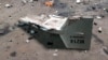 FILE - This undated photograph released by the Ukrainian military's Strategic Communications Directorate shows the wreckage of what Kyiv has described as an Iranian Shahed drone downed near Kupiansk, Ukraine.