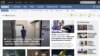 FILE - A web screenshot shows a portion of the home page of the public radio and television broadcaster RTV Slovenia.