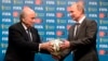  Зепп Блаттер и Владимир Путин