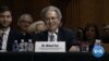 FILE - Michael Pack at his confirmation hearing to lead USAGM, Sept. 19, 2019. 